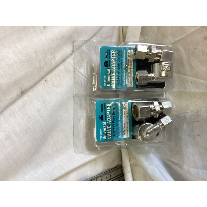 (2) Universal Valve Adapters- 1/2'' FIP x 3/8'' OD, 1/2'' COMP x 3/8'' OD