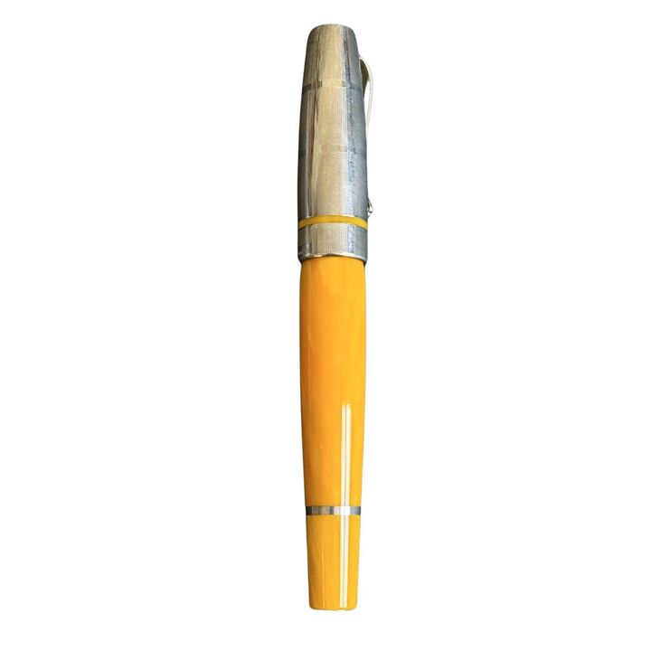 Montegrappa Sterling Silver Yellow Lacquer Fountain Pen