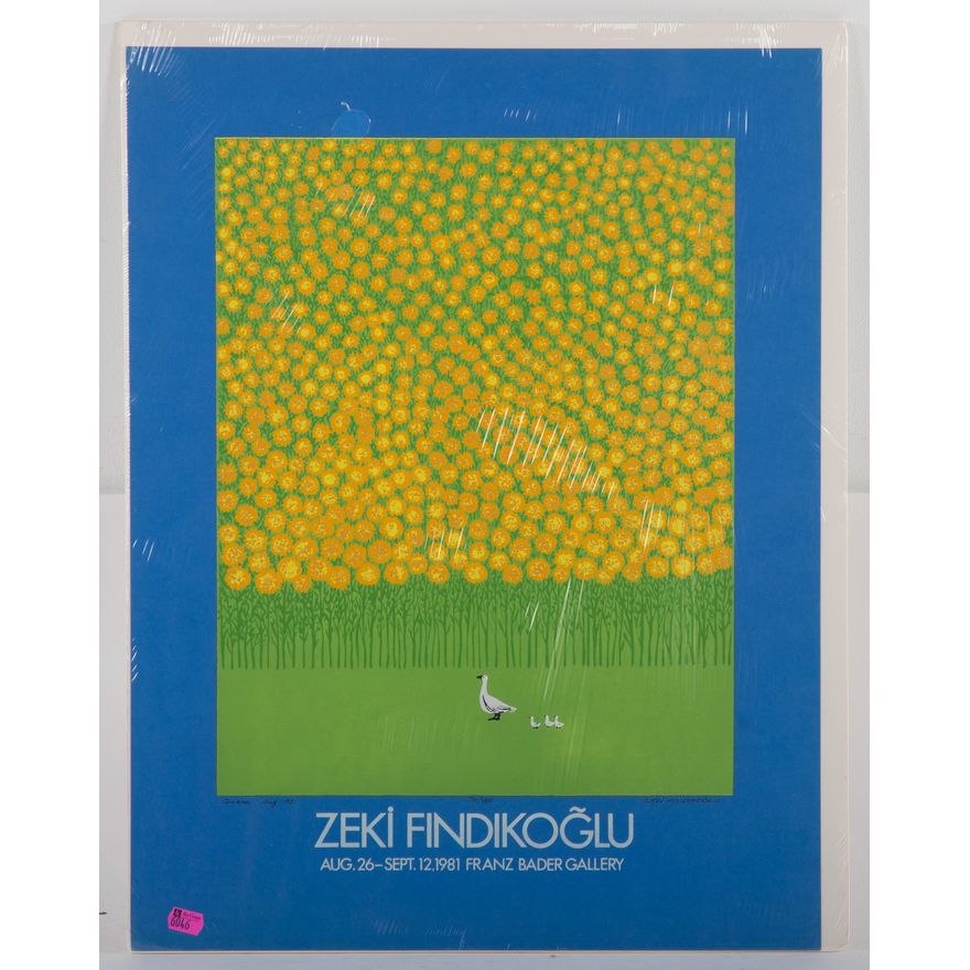 Zeki Findikoglu. "Geese, August 1981," silkscreen