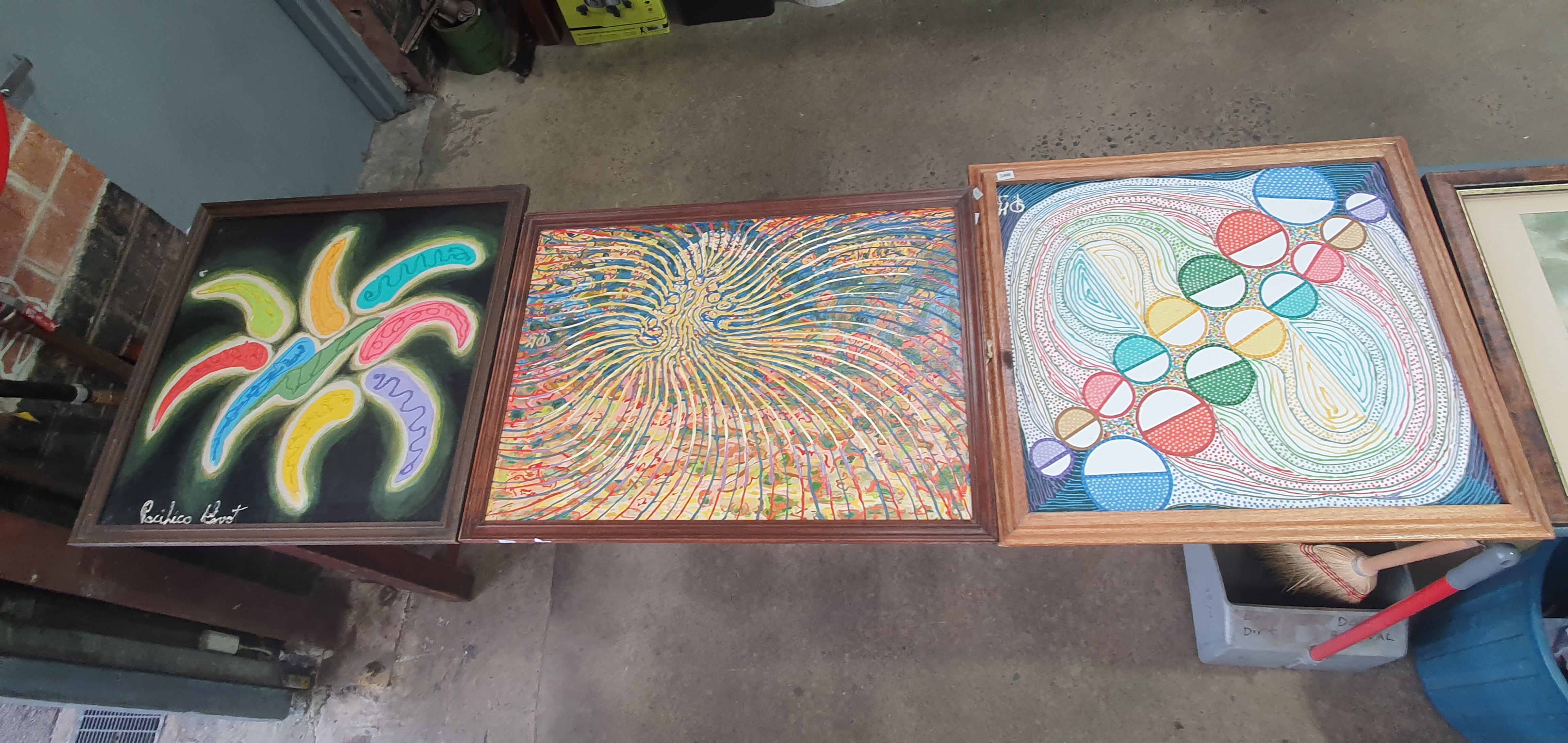 226 · THREE COLOURFUL ARTWORKS