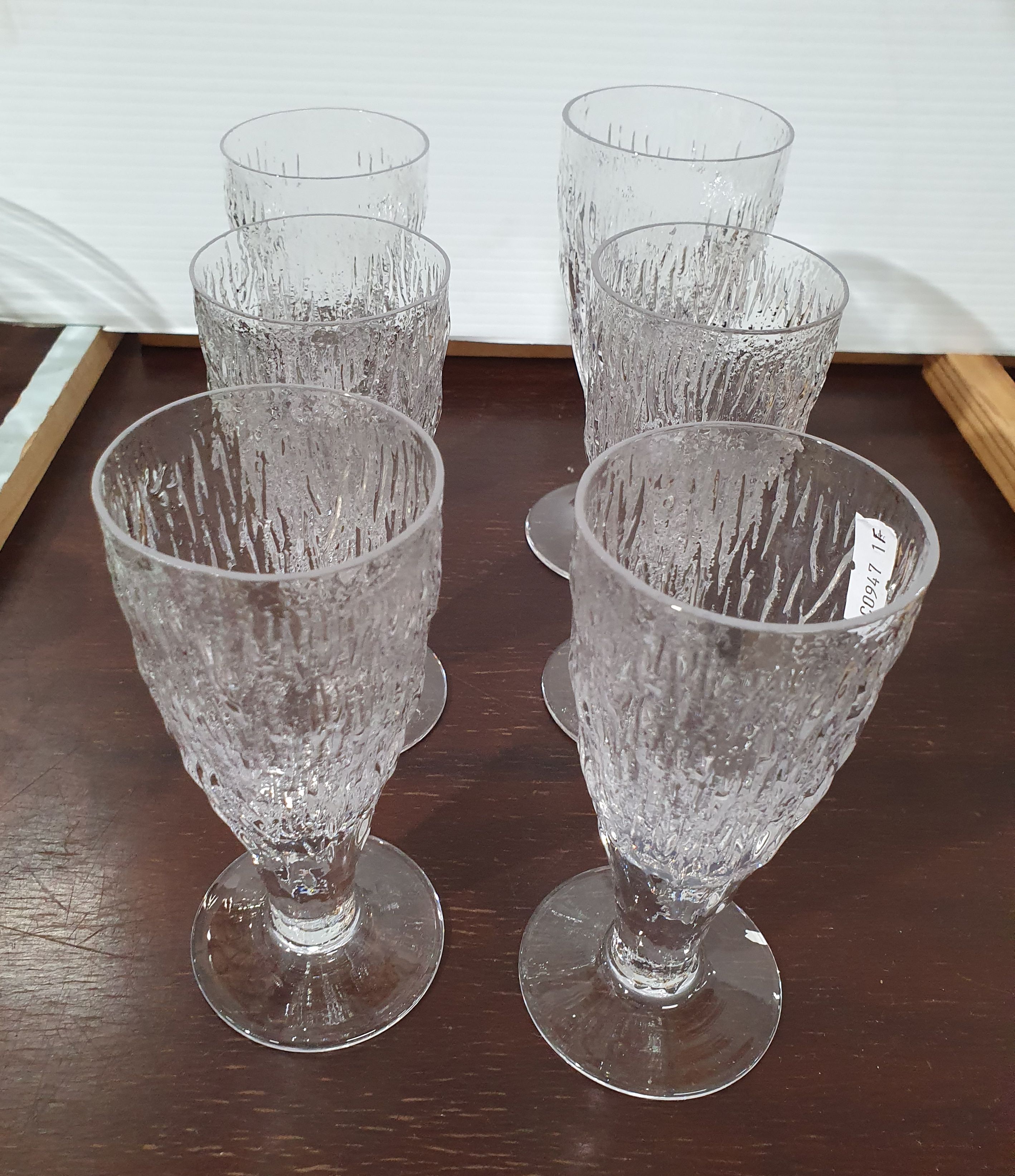187 · SIX SCANDINAVIAN STYLE PILSNER GLASSES