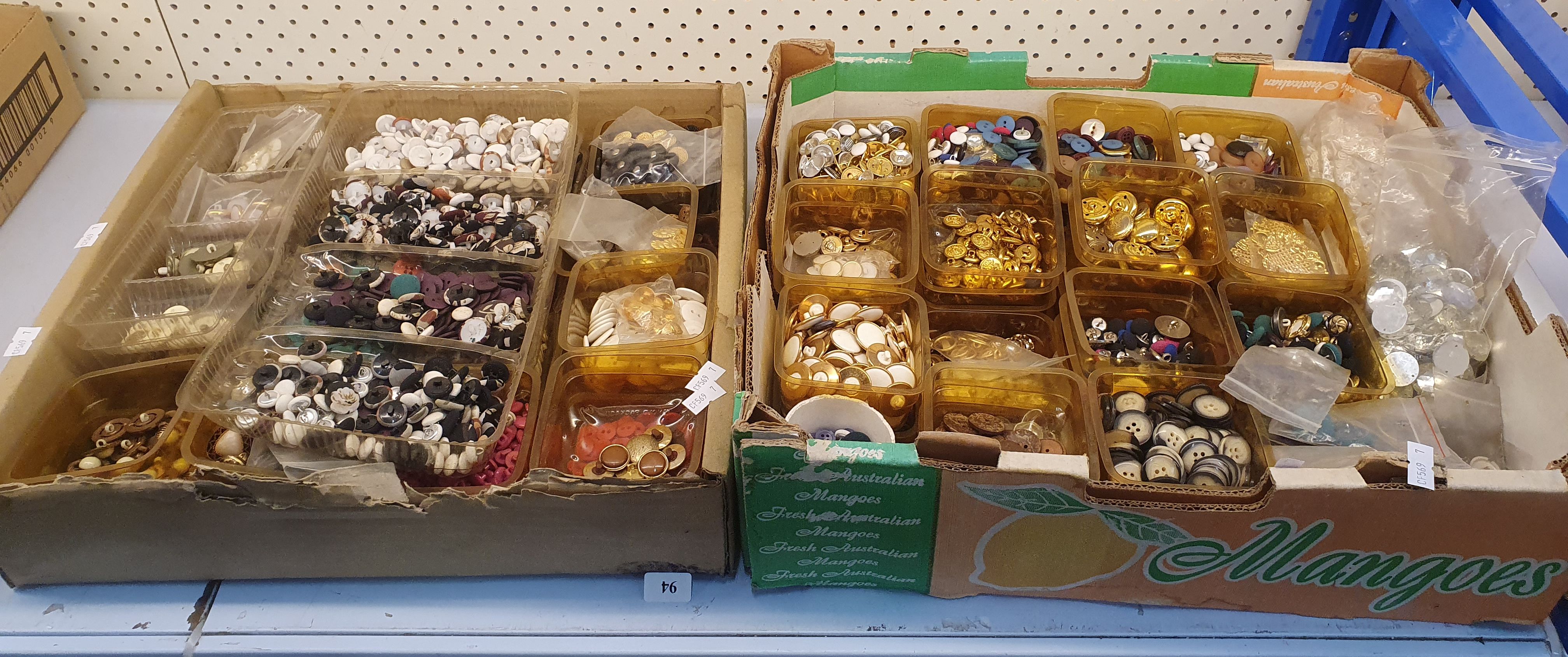 94 · TWO BOXES OF BUTTONS
