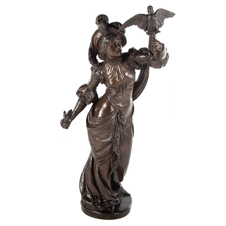Ephraim Keyser, Woman with Bird Bronze