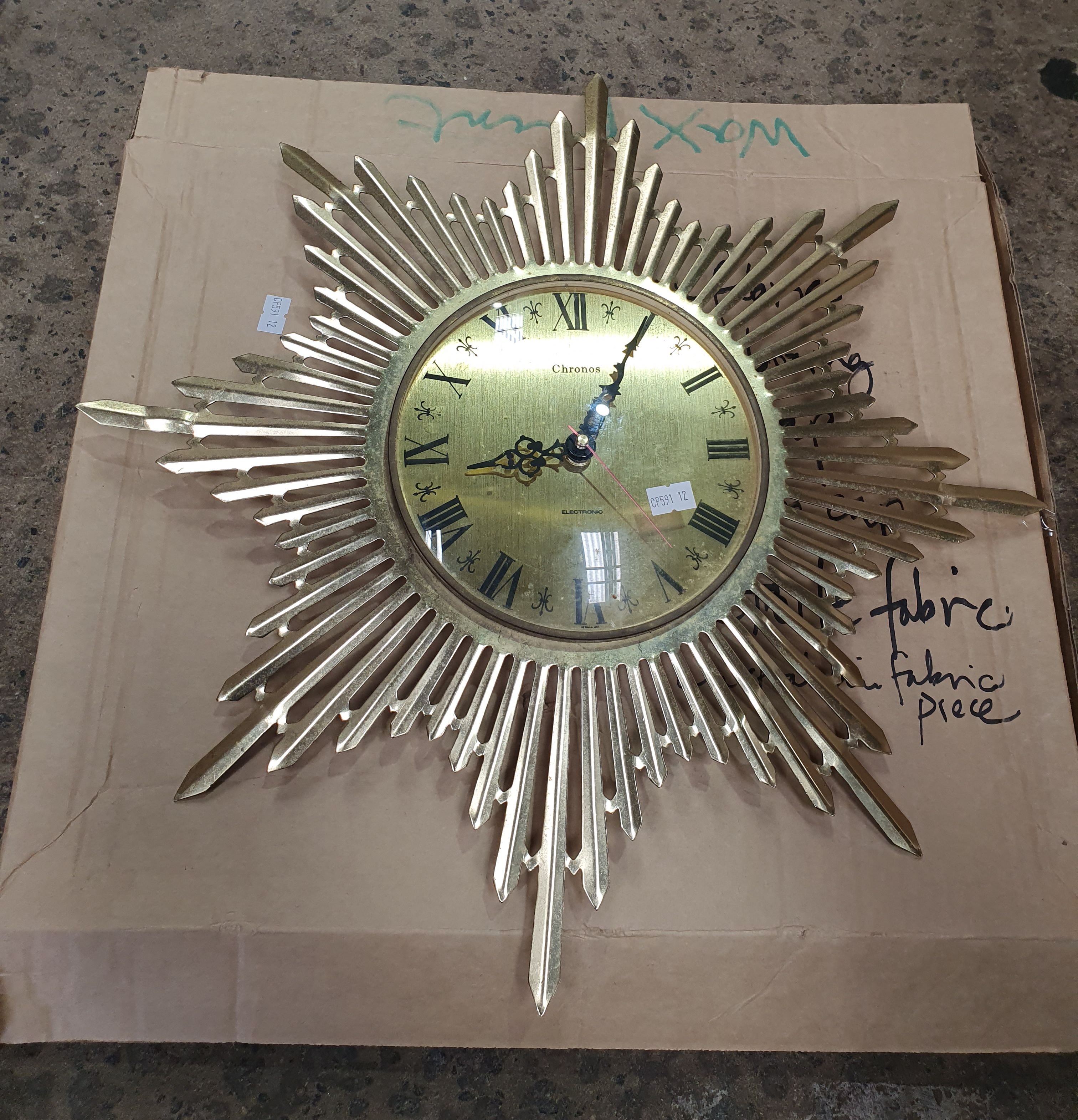 A CHRONOS SNOWFLAKE WALL CLOCK