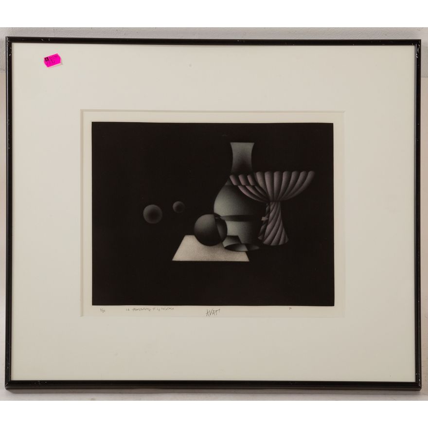 Mario Avanti. "Transparency and the Distance," mezzotint