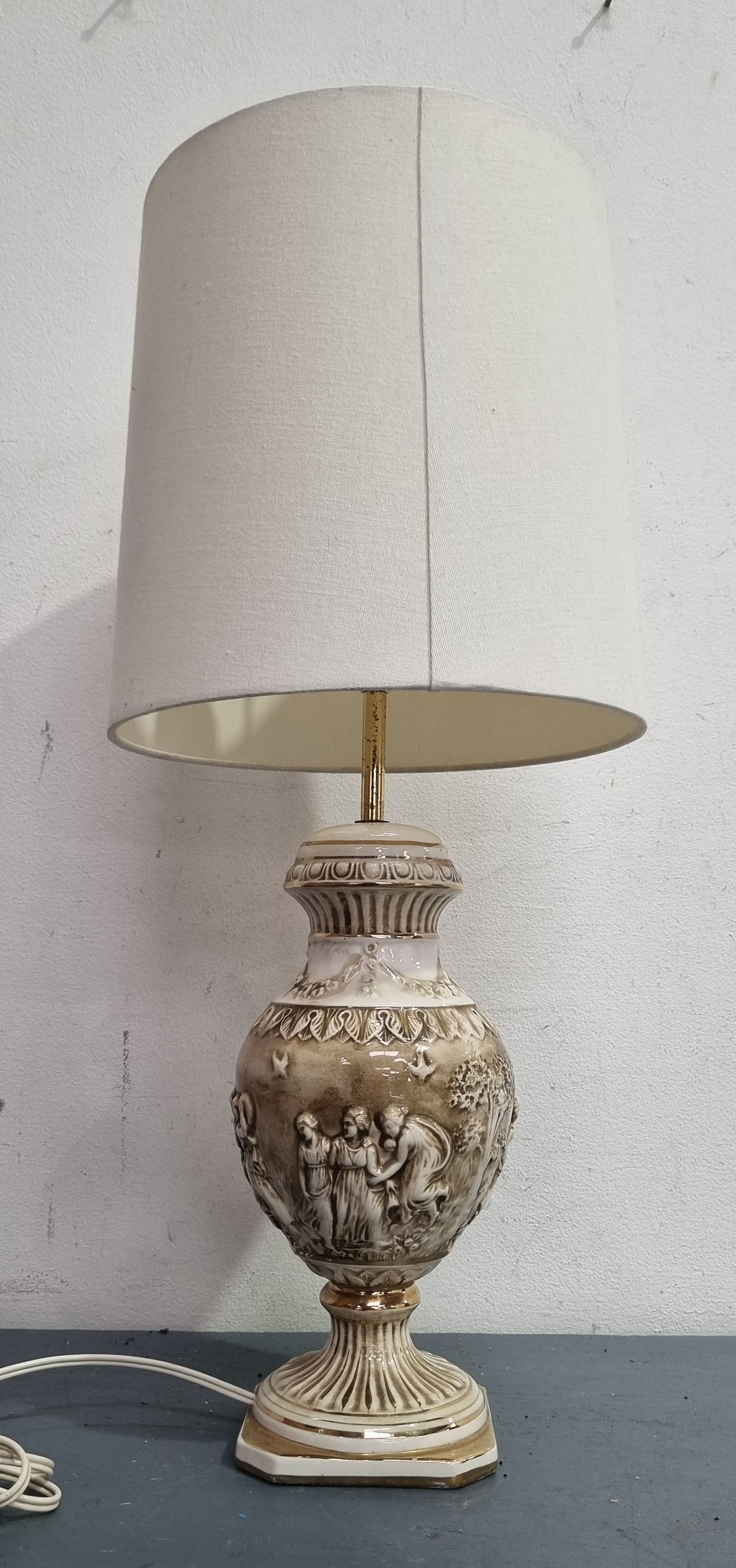 2007 · A WORKING CAPODIMONTE TABLE LAMP