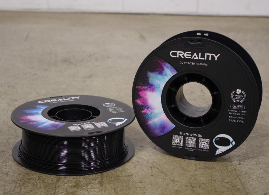 [2] CREALITY 3D Printer Plastic Filament Rolls, Black | Bid Venues