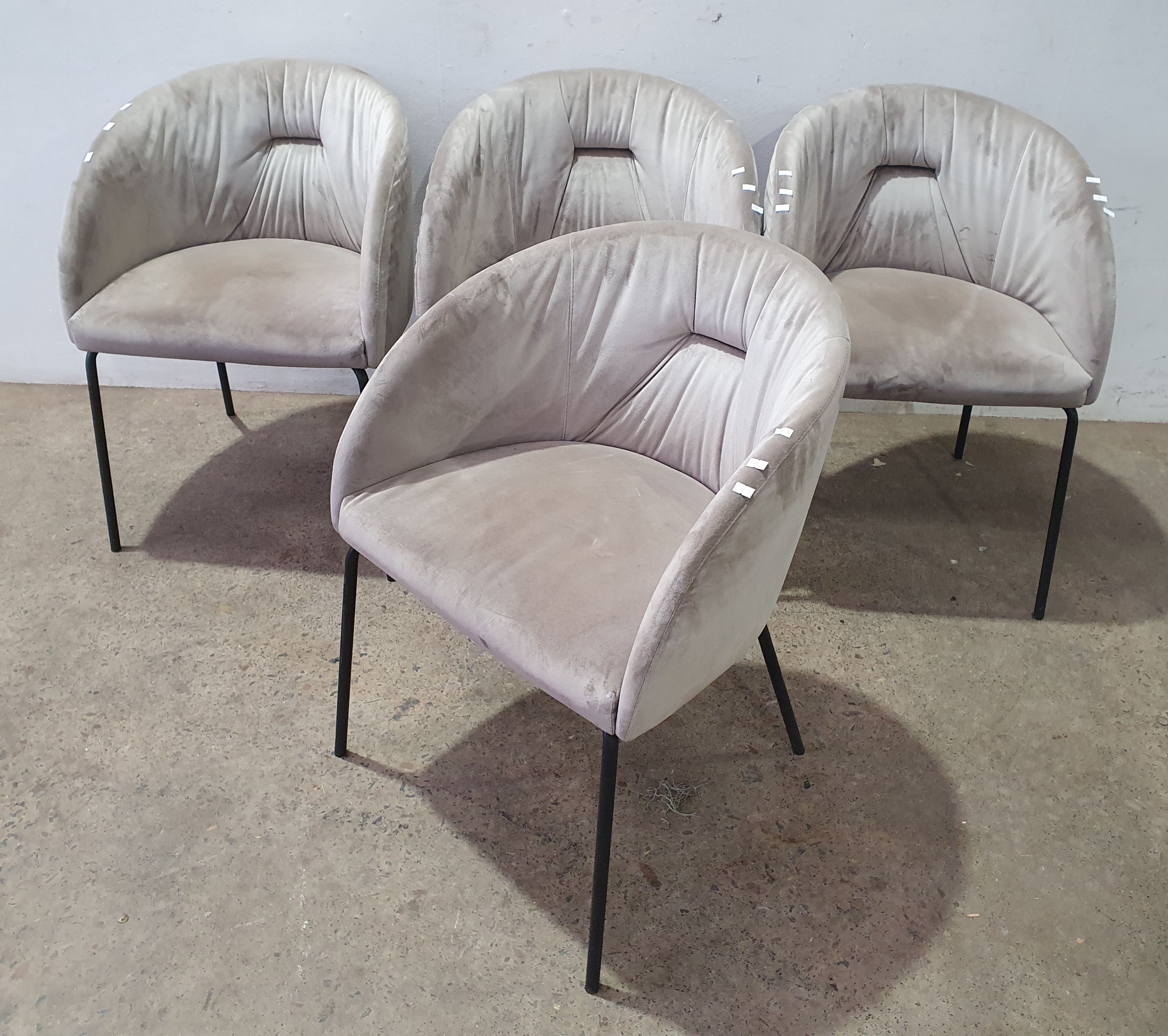 A SET OF FOUR CONTEMPORARY CHAIRS