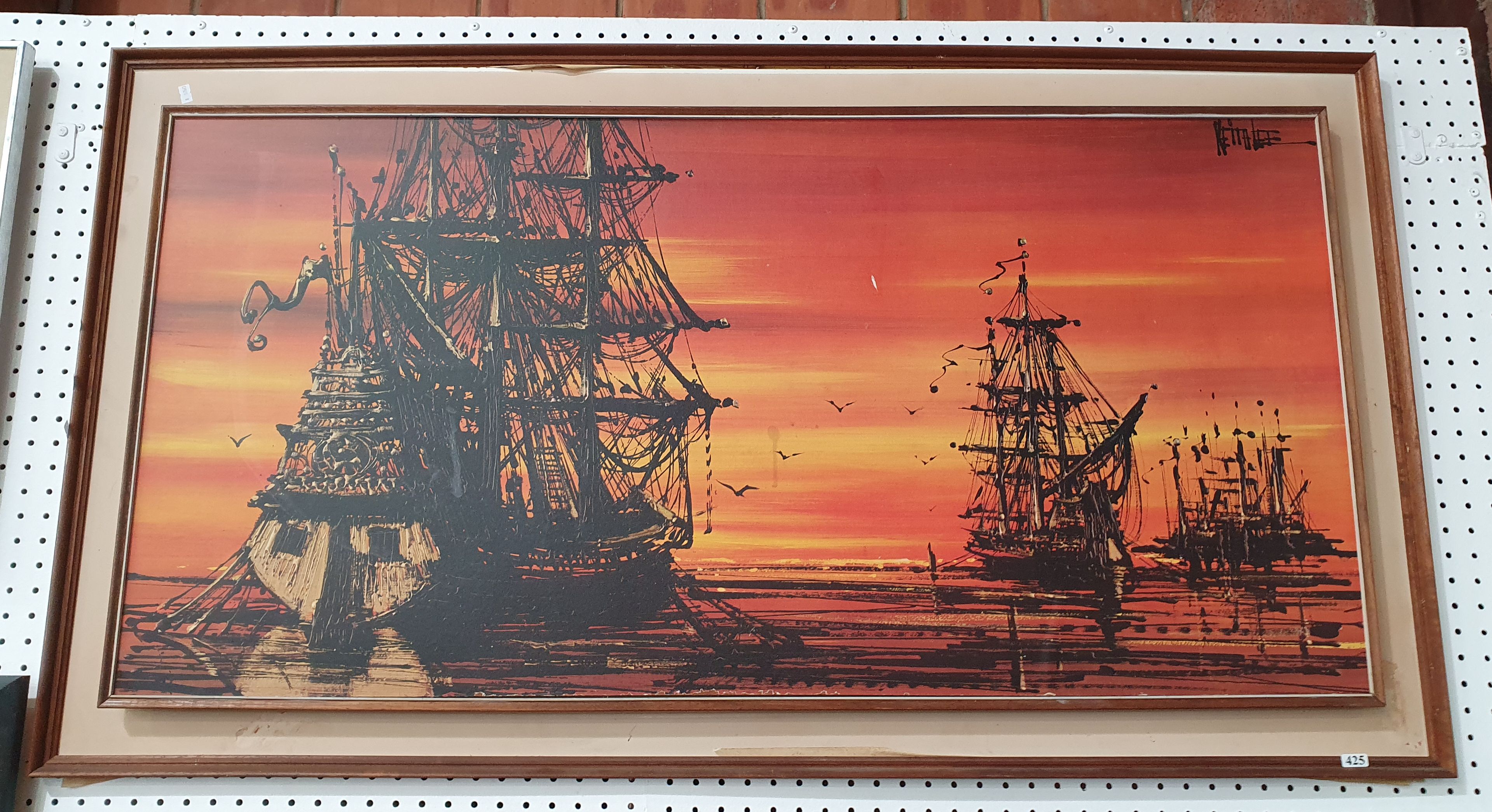 425 · A FRAMED PAINTING