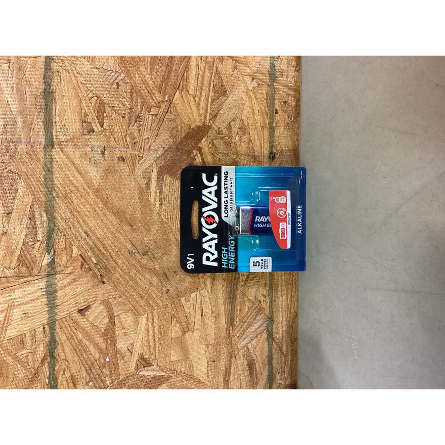 Rayovac High Energy Long Lasting 9v 1 Battery