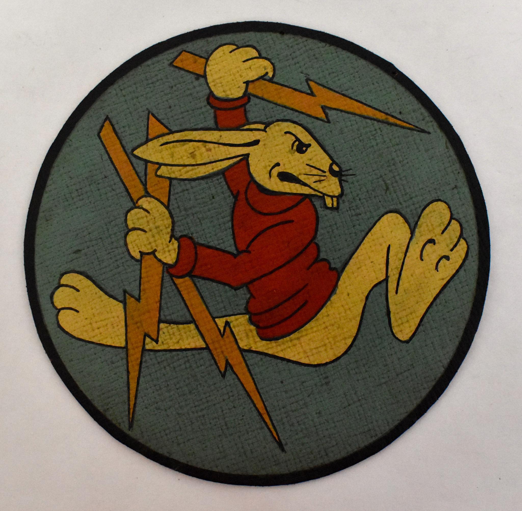 40s vintage squadron patch スコードロンパッチ ヴィンテージ バックスバニー A-2 bugs bunny ミリタリー  オリジナル レザー air force - ミリタリー