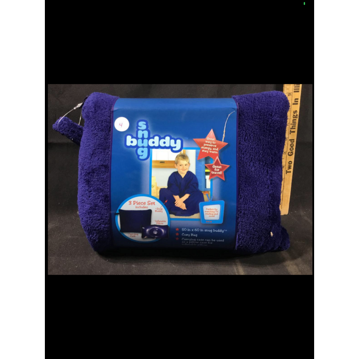 Kids 3pc Snug Buddy- Includes Snug Buddy,(50"x60"), Carrying Case, & Inflatable Pillow