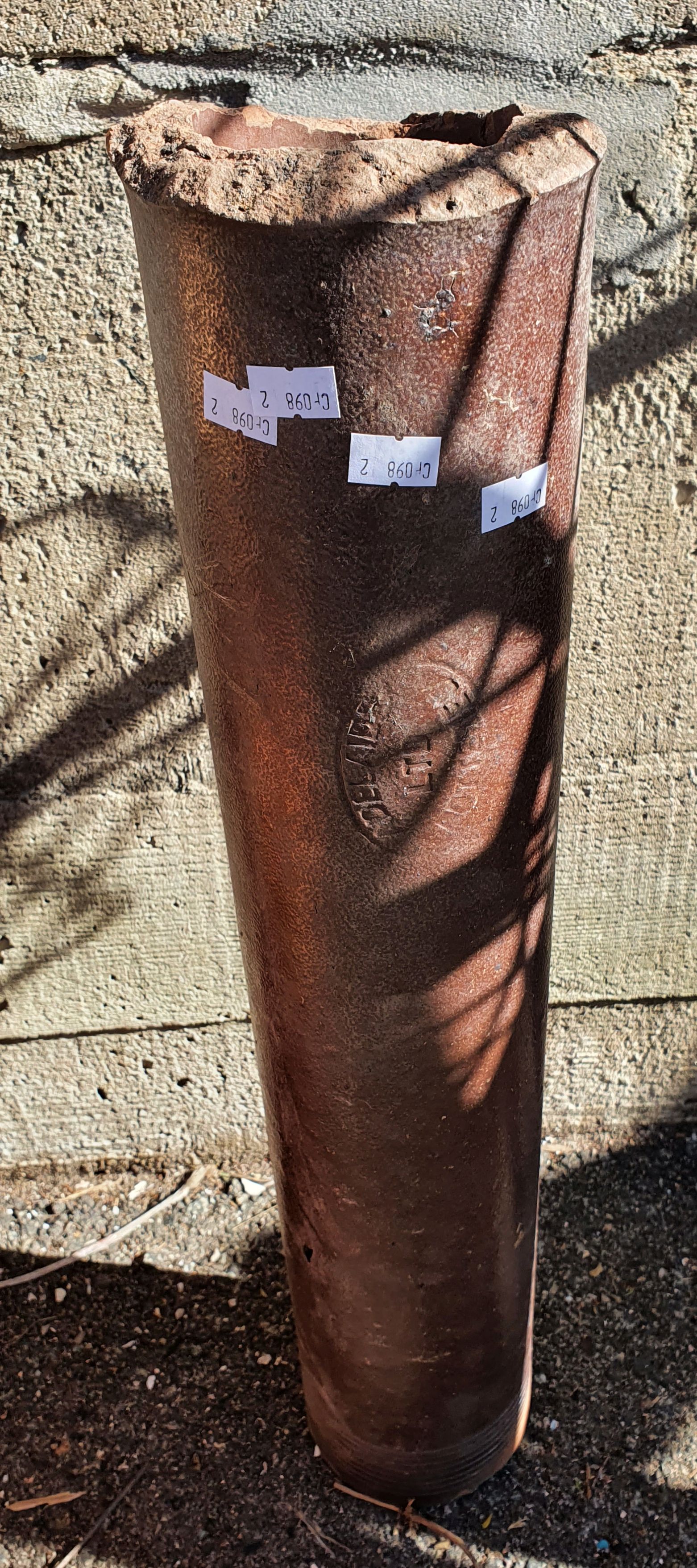 An Adelaide Stamped Clay Pipe