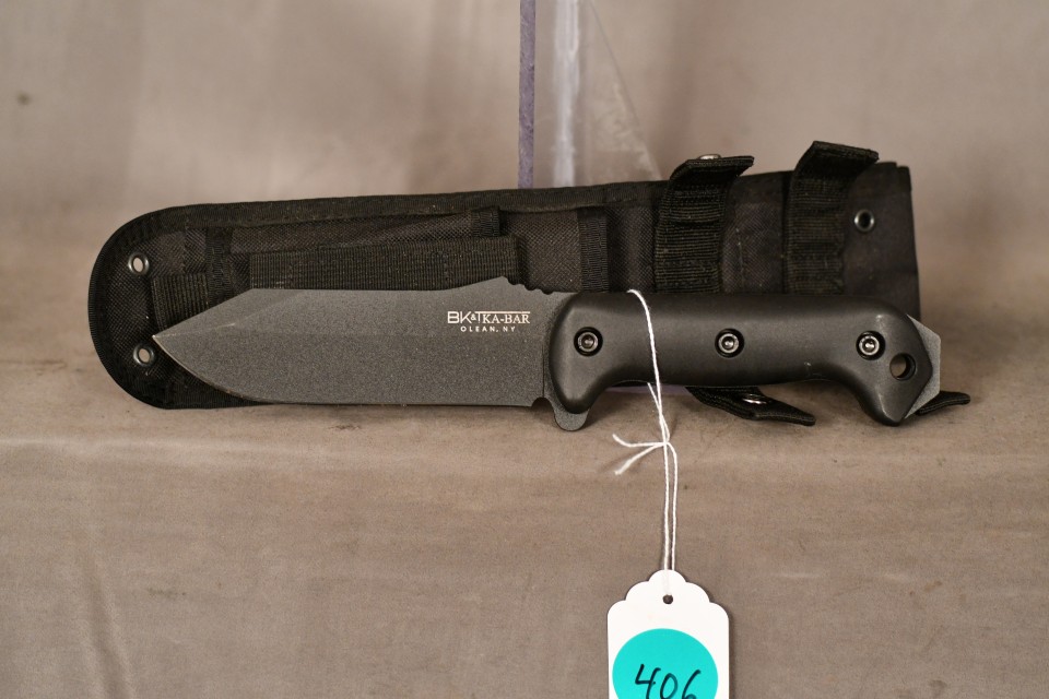 KA-BAR BK-10. Survival knife, Sheath | Gunrunner Online Auctions