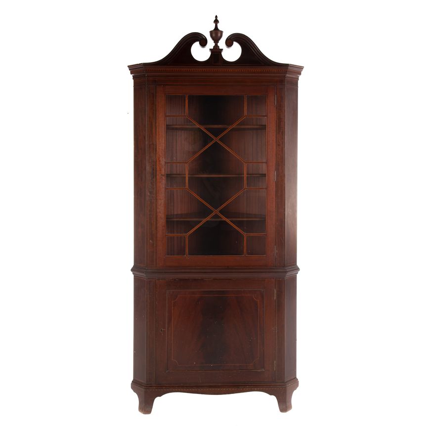 Potthast Brothers Federal Style Corner Cabinet