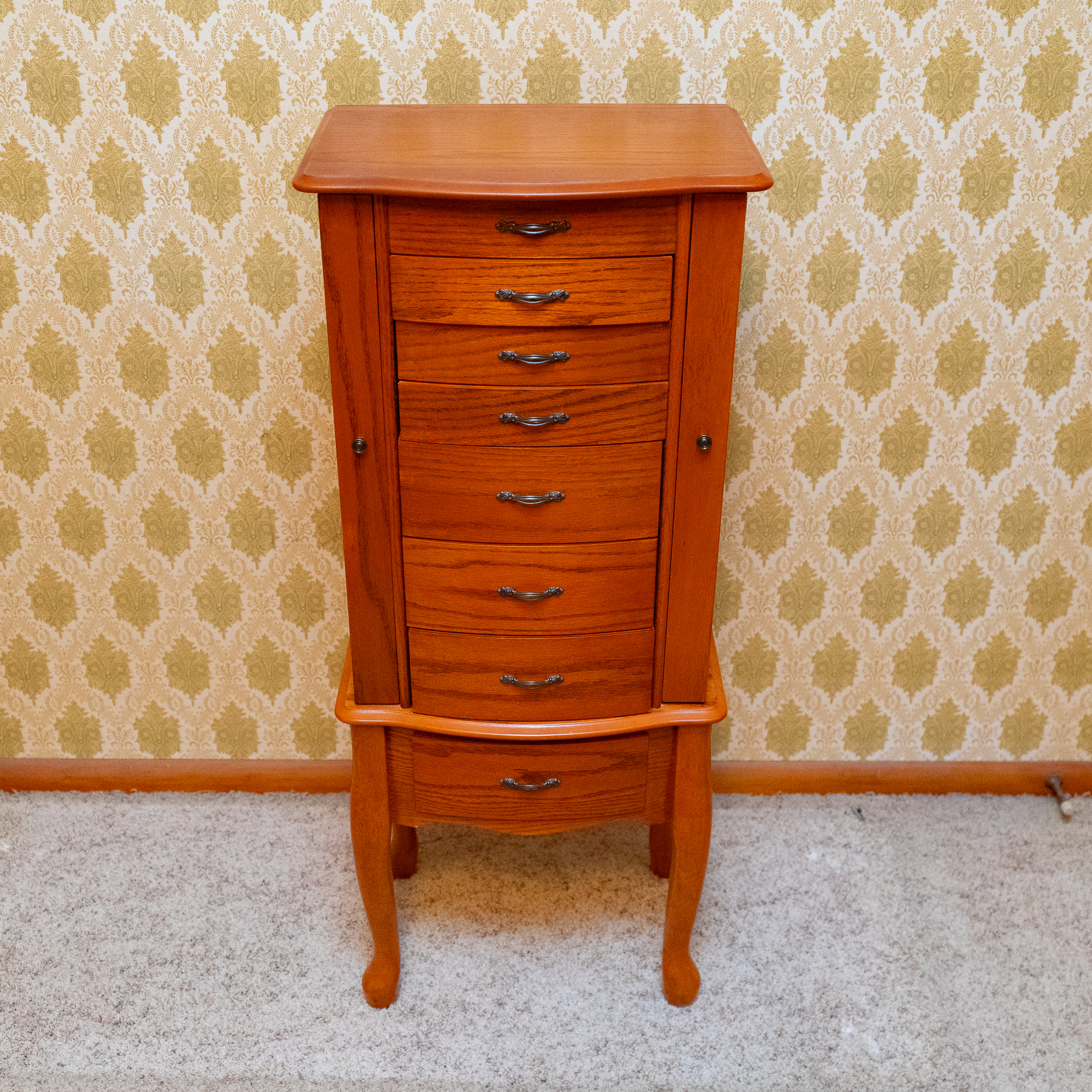 Oak Jewelry Armoire | Harritt Group, Inc