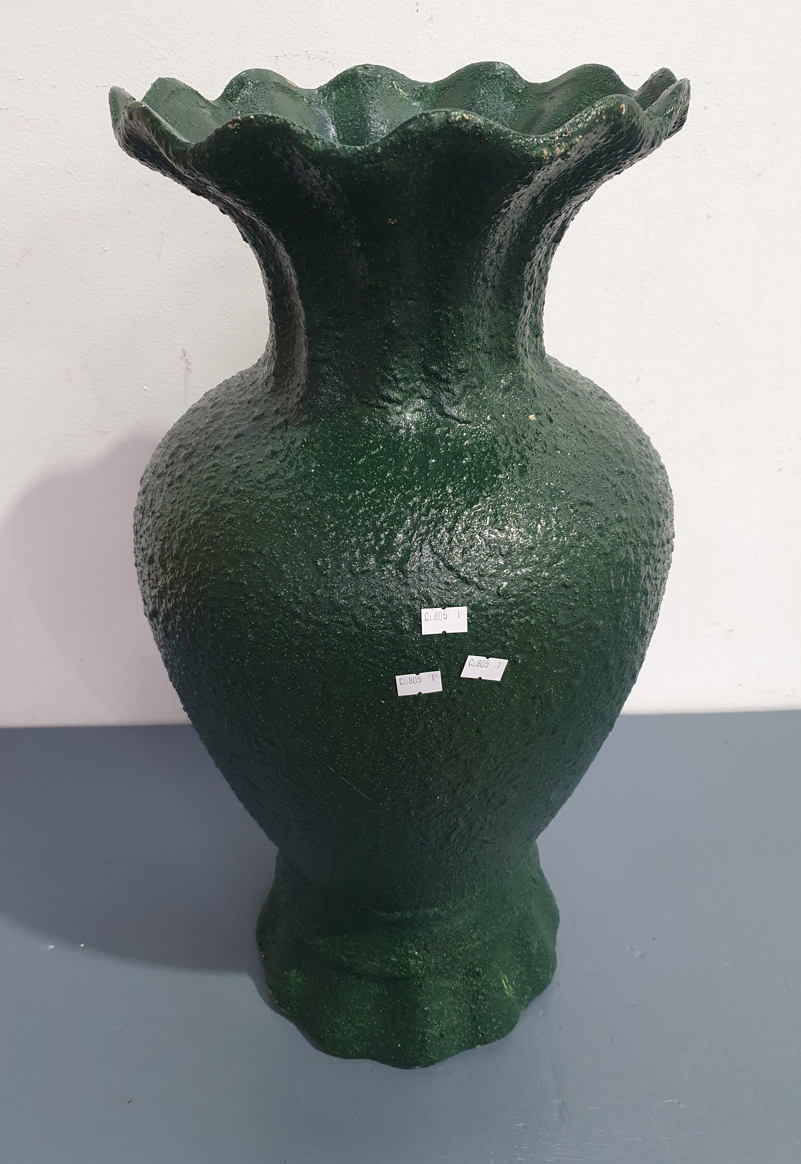 A Green Painted Vase