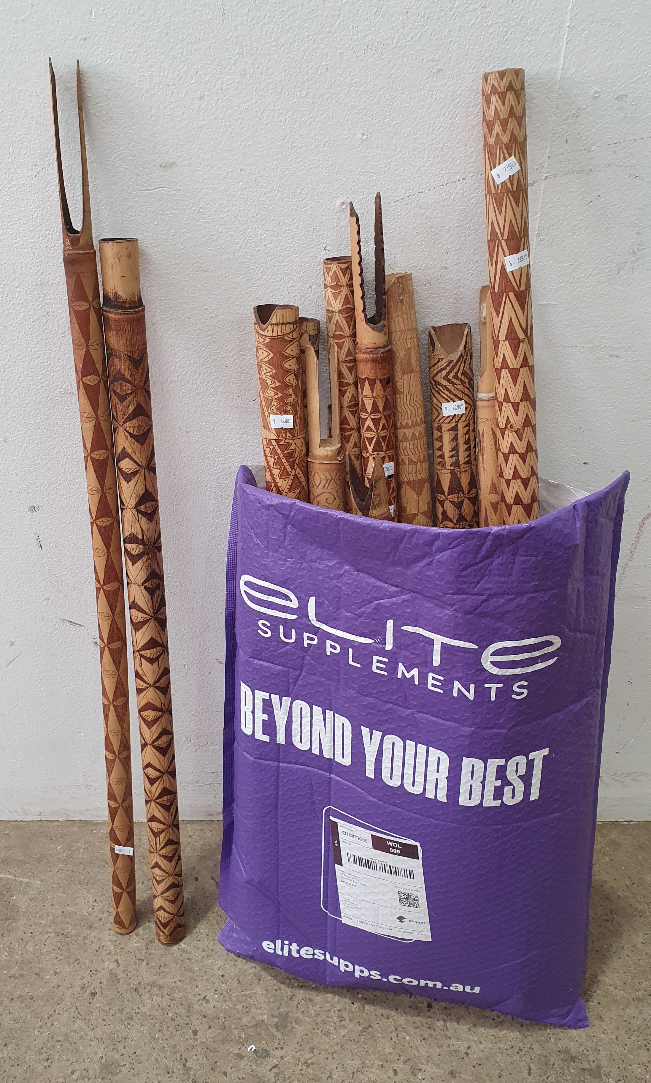 A Group Of Tribal Items