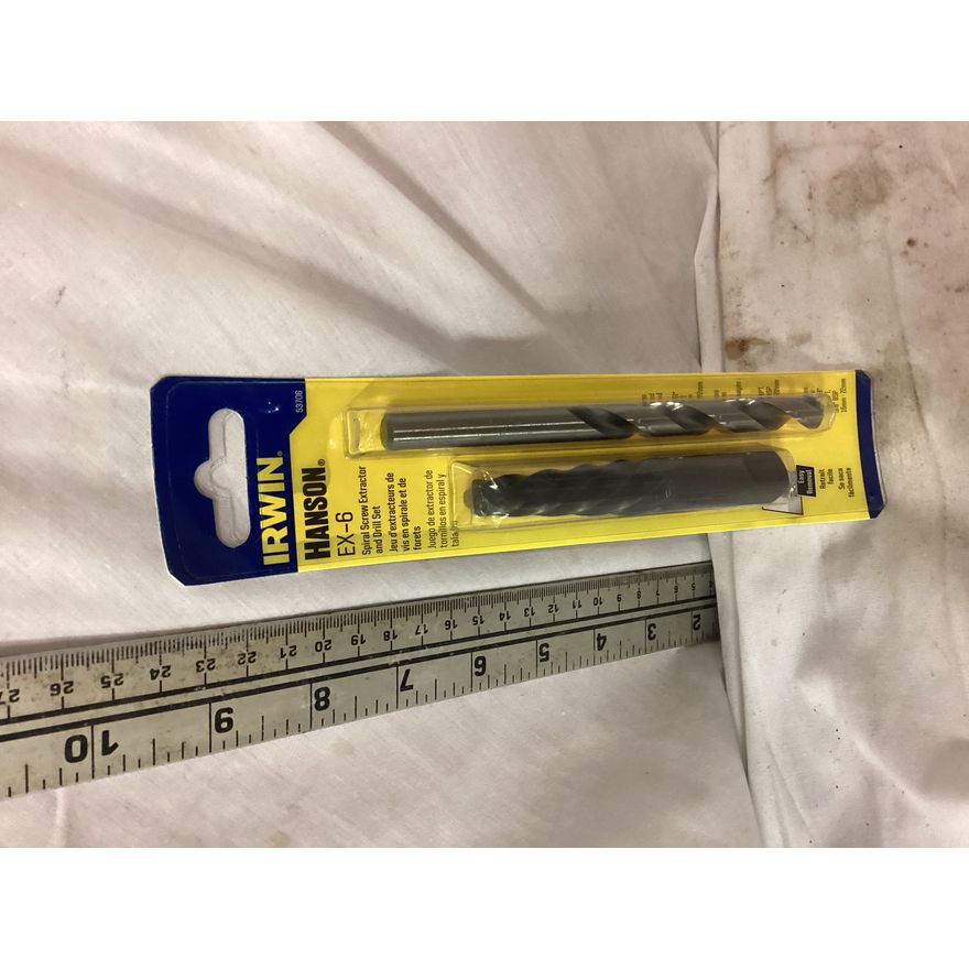 Irwin Hanson EX-6 Spiral Screw Extractor & Drill Bit