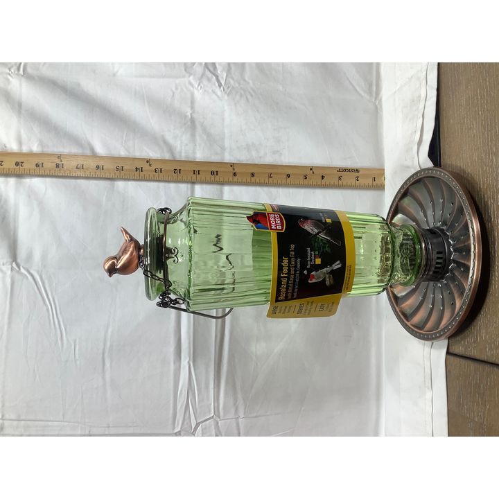 More Birds Roseland Feeder w/ Metal Base & Easy Fill Top - Holds Up To 1.3qt