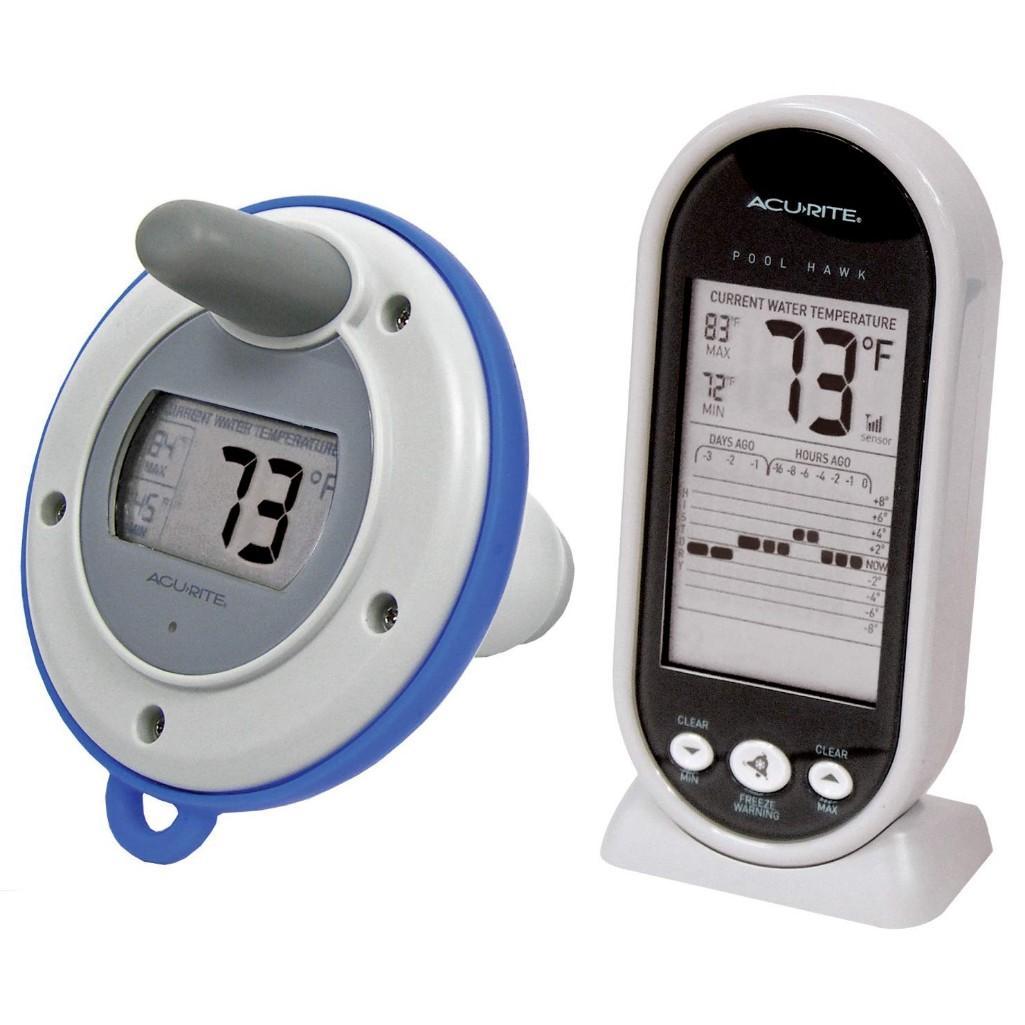 Wireless Digital Floating Pool and Spa Thermometer By AcuRite Hot Tub Monitor