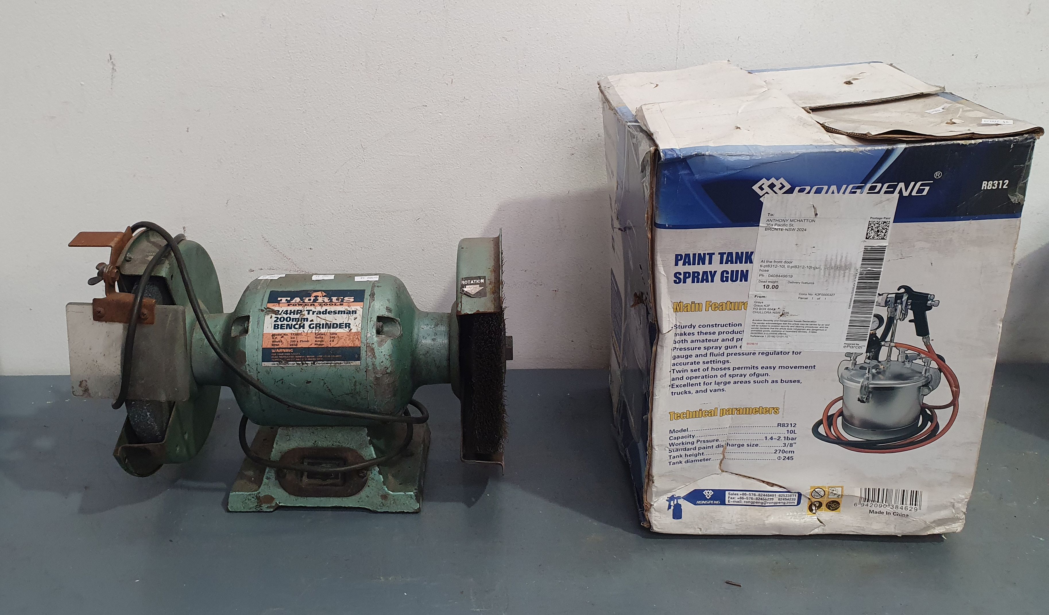 A Bench Grinder