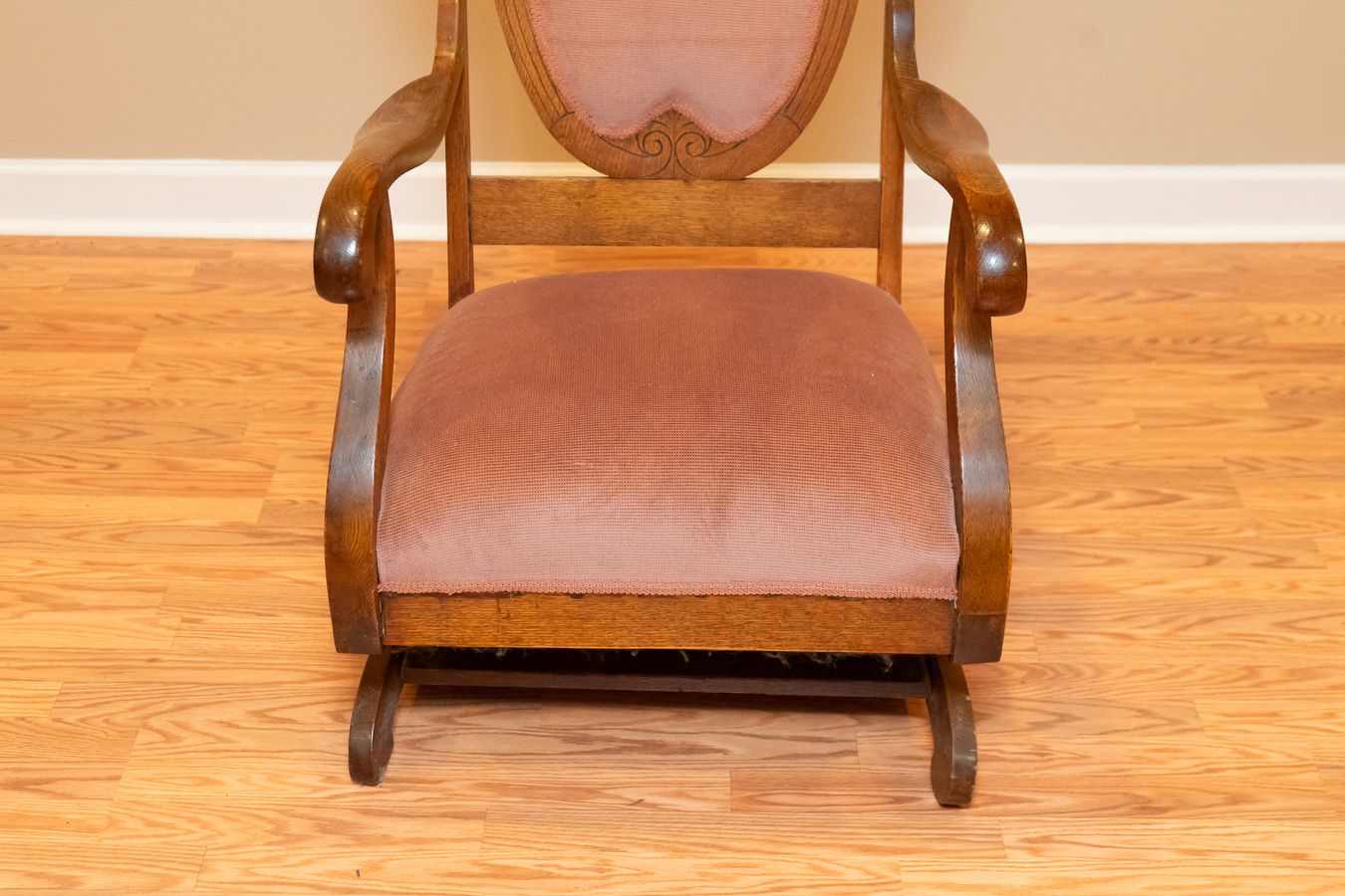 Antique Victorian Walnut Platform Rocker | Harritt Group, Inc