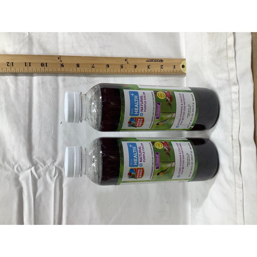 Buying (2)  More Birds - Natural Purple Color - Hummingbird Nectar Concentrate 20oz