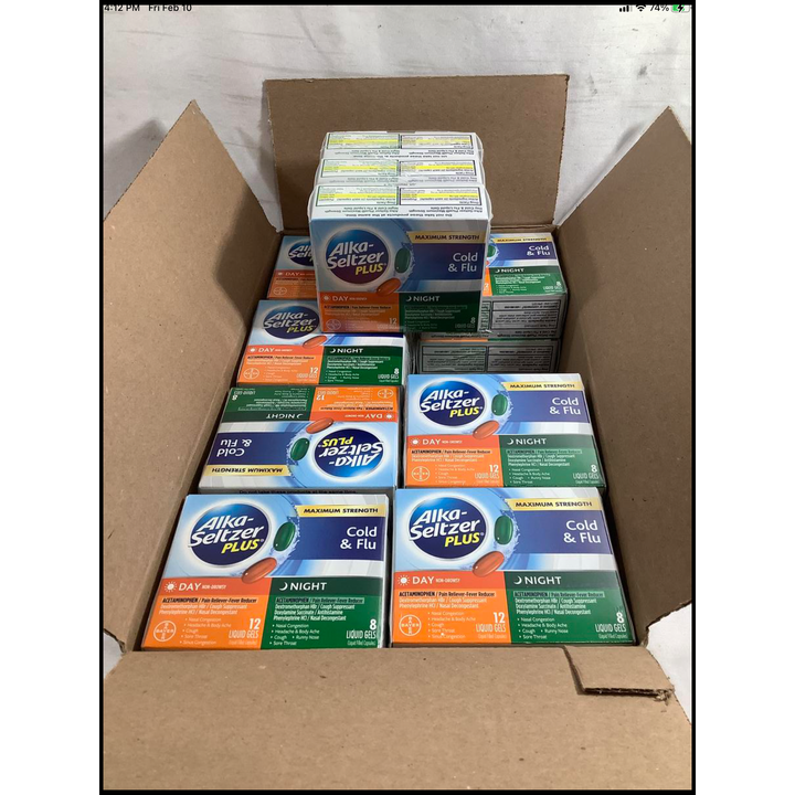 Buying (48) Alka-Seltzer Plus Cold & Flu Maximum Strength 12-Day & 8-Night Liquid Gels