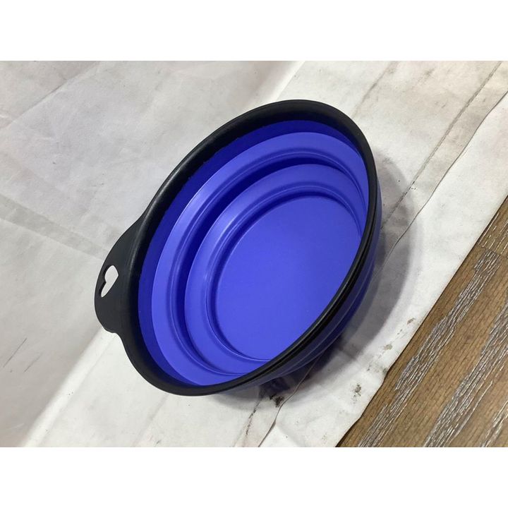 Blue Silicone Pop-Up Dog/Cat Bowl