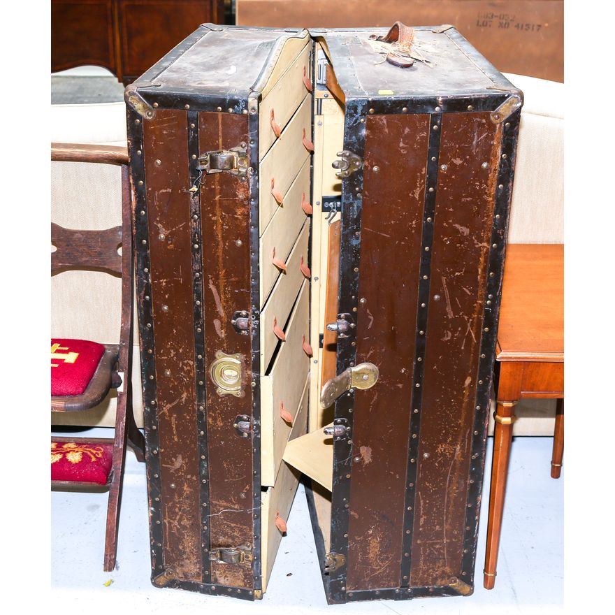 R.H. Stearns & Co. Steamer Wardrobe Trunk