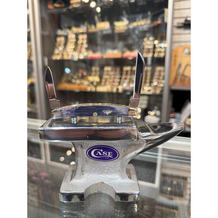 09704 - Case XX 2023 Purple Bone Barnboard Jig Small Congress, Stainless Steel Blade