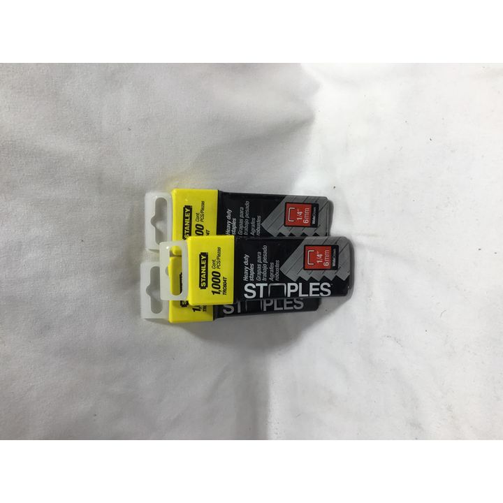Buying (3) 1,000ct Stanley 1/4" Wide Crown Staples