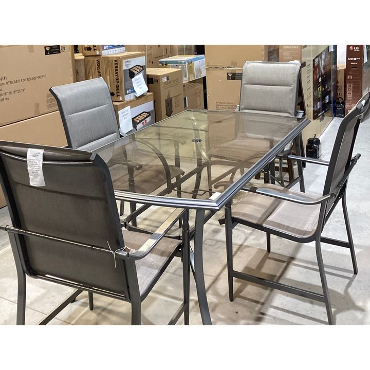 Ashbury Dining Table w/ 4 Dining Chains- Table: 62'' L x 39'' W x 29'' H Chairs: 25'' W x 19'' L x 42'' H
