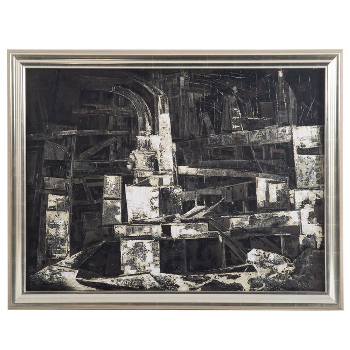 Xavier Gonzalez."The Terminal," mixed media
