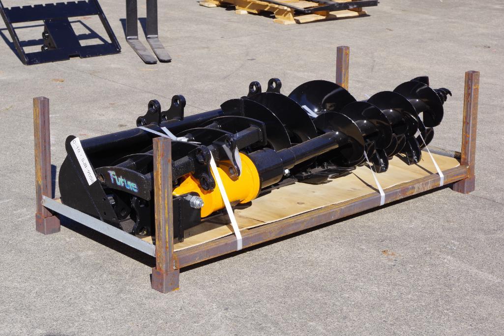 [8] FUTURE Mini Excavator Attachments: Rake, Ripper, Grabber, 16
