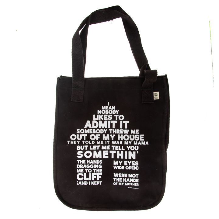 Mark Bradford. Signed Black Museum Tote