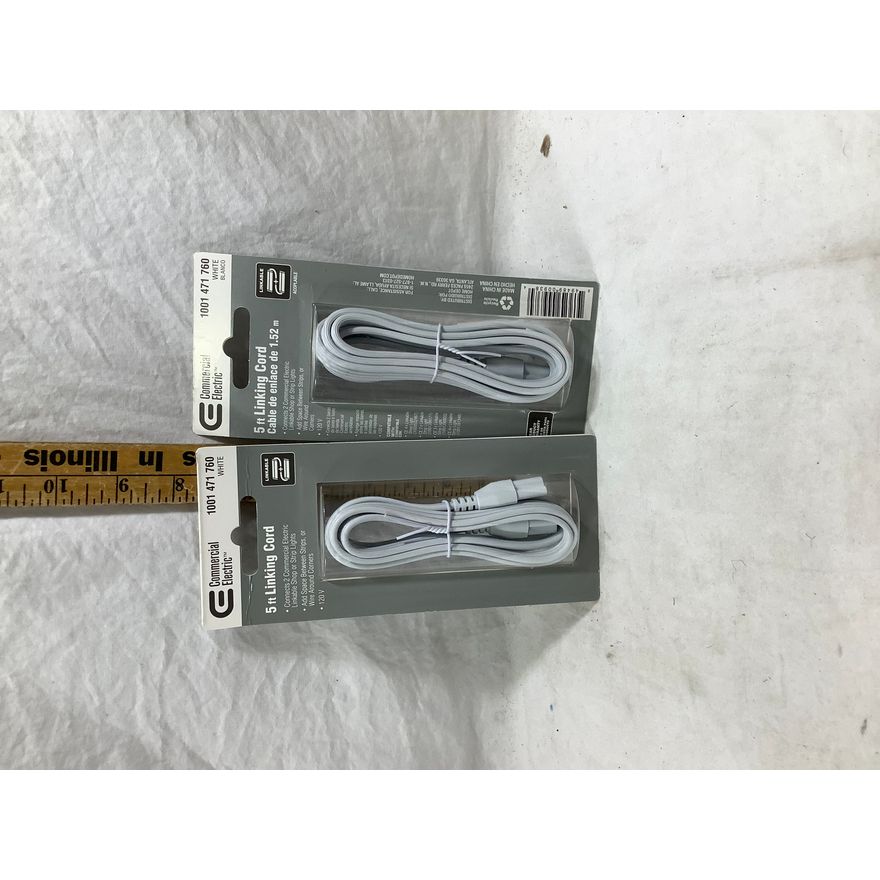 Buying (2) Commerical Electric 5ft Linking Cord White
