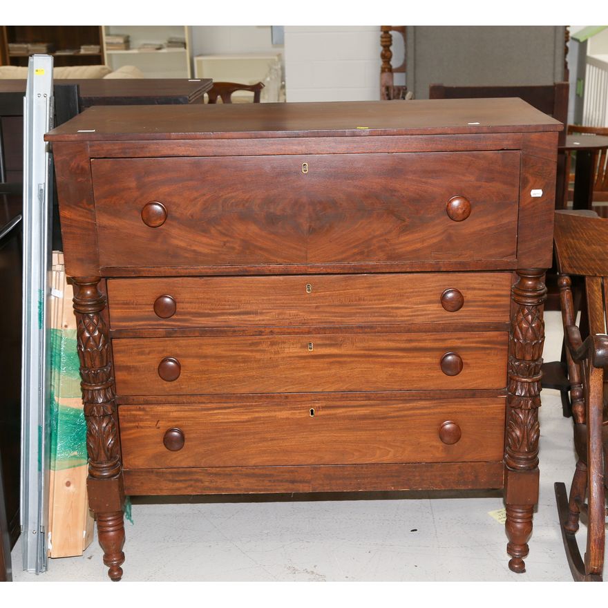 An American Vernacular Walnut Chest of Drawers