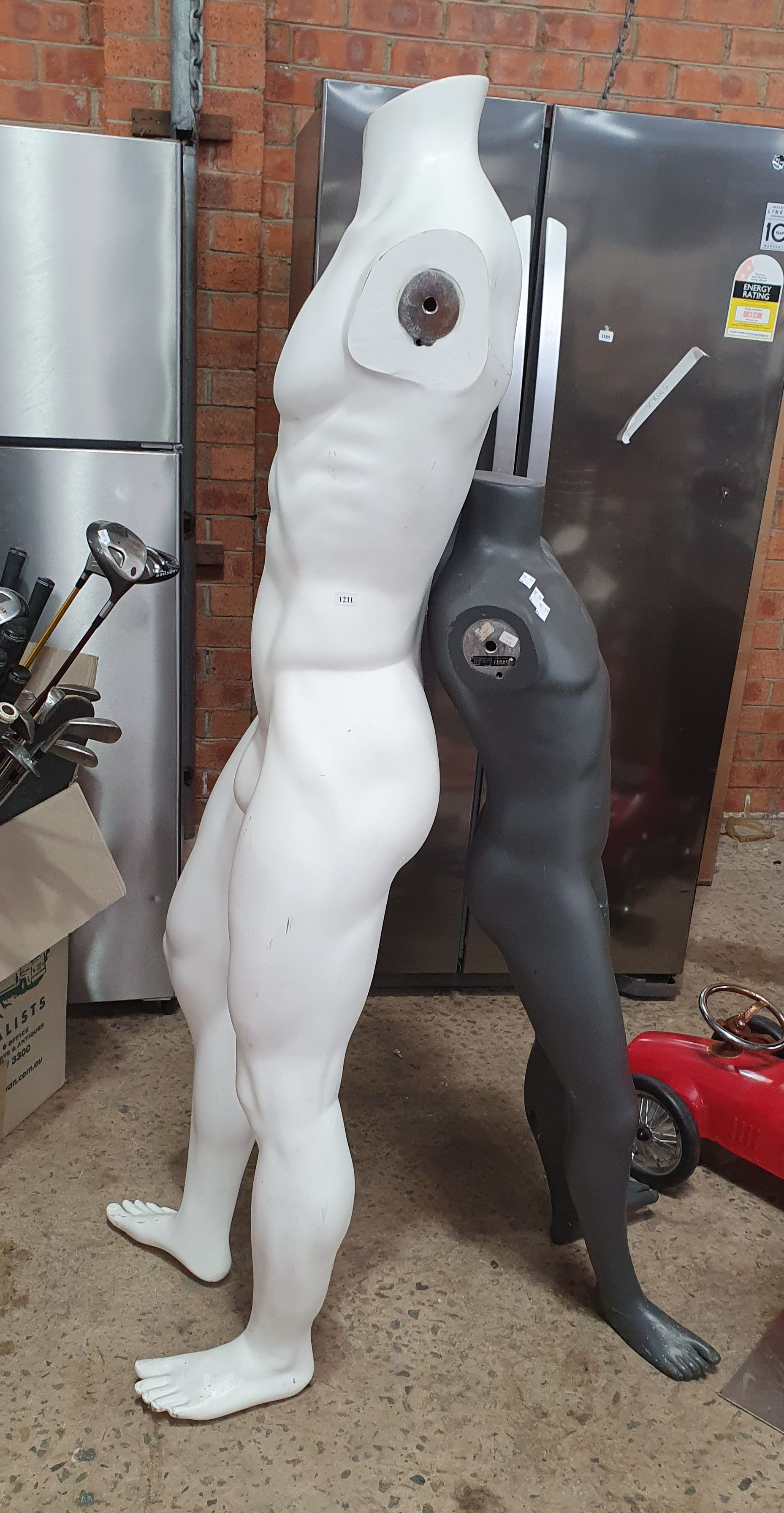1211 · TWO FULL BODY MANNEQUINS