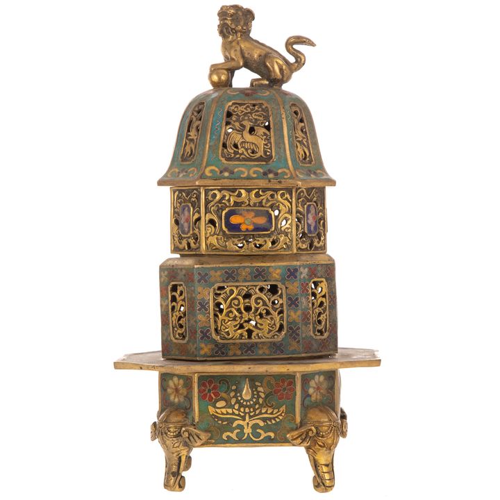 A Chinese Cloisonne Enamel Censer