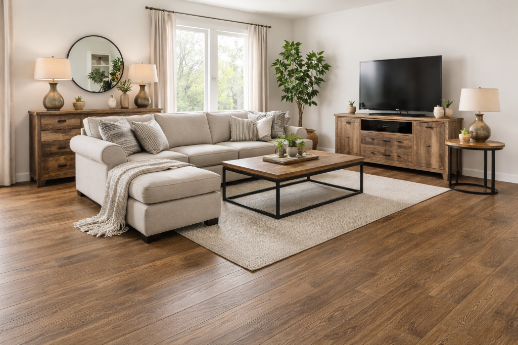 LIFEPROOF 840 Sq. Ft. Waterproof SPC Click-Lock Soundproof EVA Flooring ...
