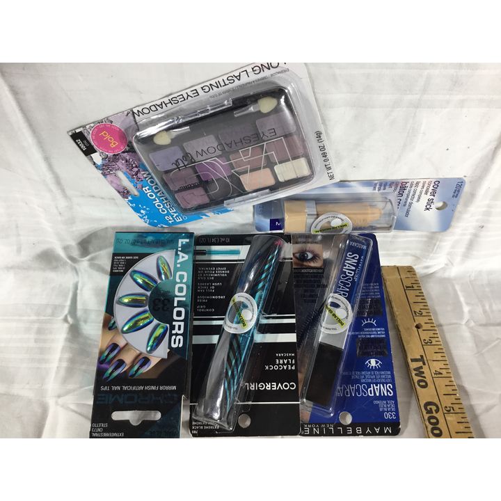 Lot Of Makeup Mascara, Cover Stick, Eye Shadow, Nails
