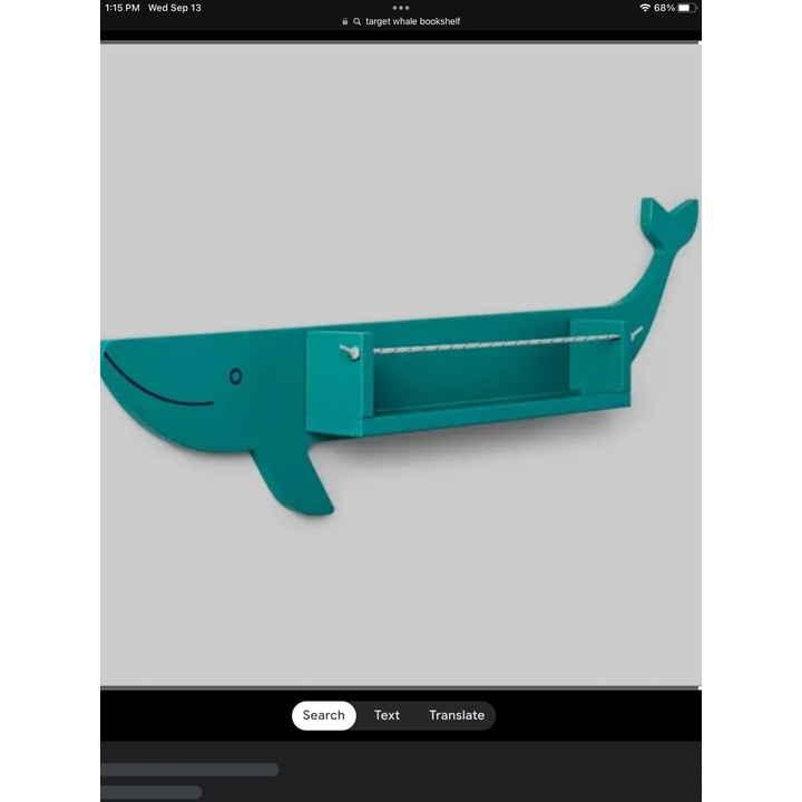 Whale Bookshelf, Blue