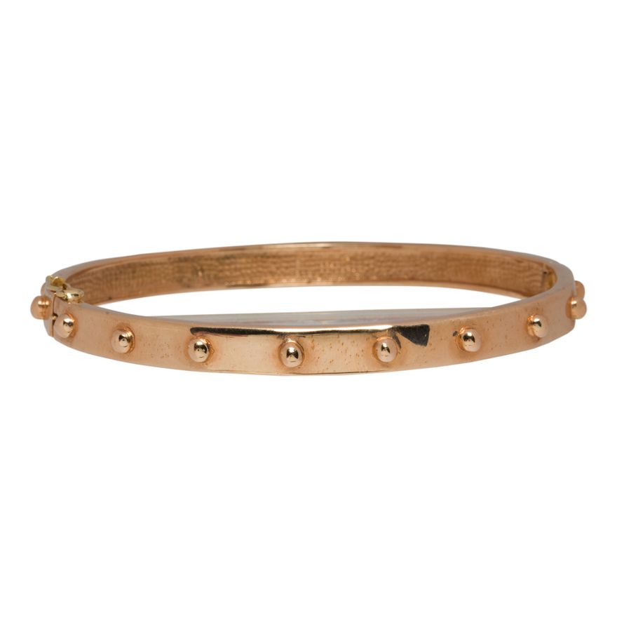 A 14kyg hinge bangle bracelet 18g