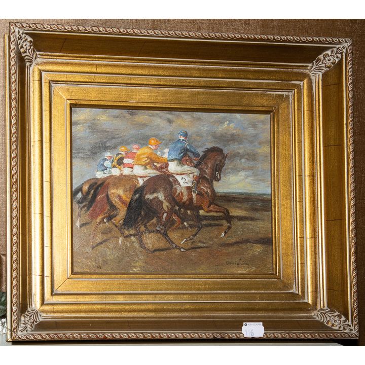 Shipley. The Horse Race, oil on canvas