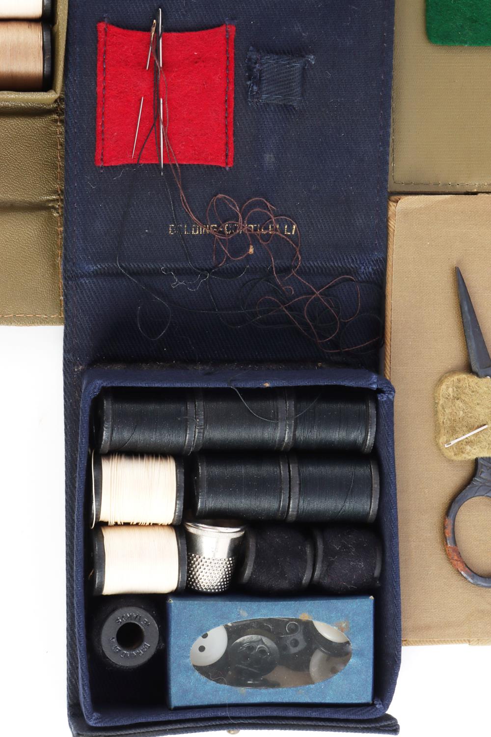 Sold at Auction: VINTAGE BELDING- CORTICELLI MILITARY SEWING KIT