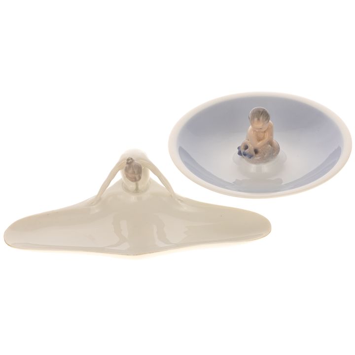 Royal Copenhagen Mermaid Dish & B&G Nymph Dish
