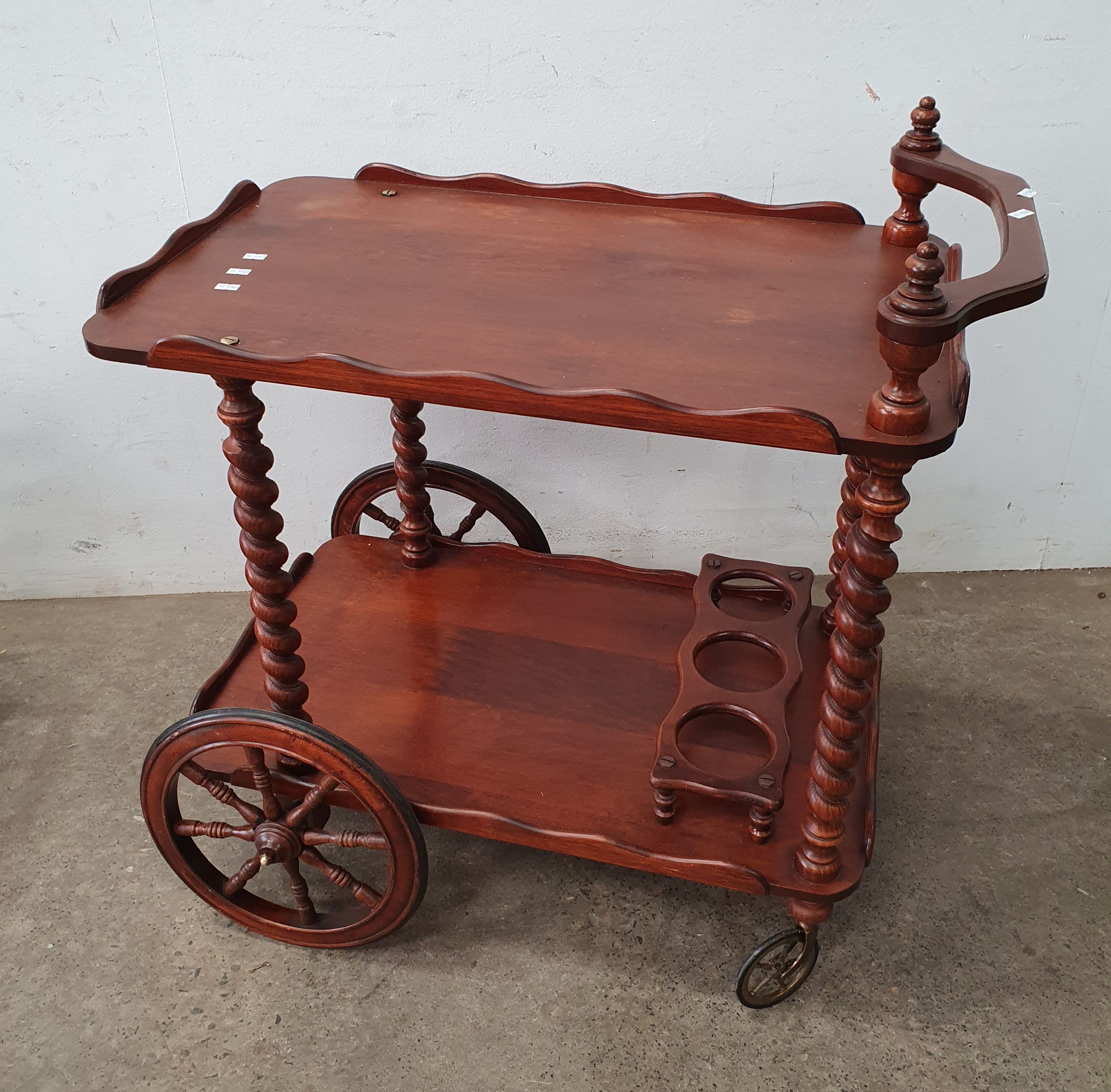 A Wooden Drinks Trolley