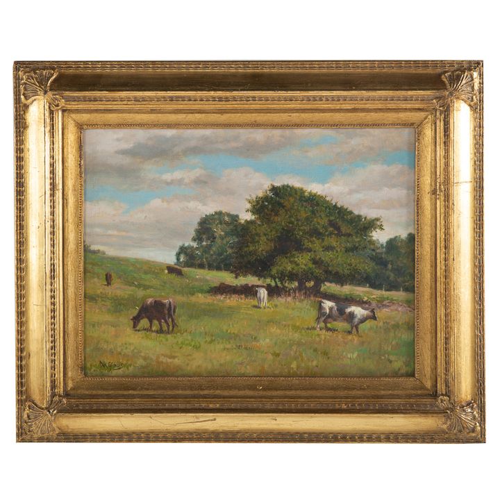 Nathaniel K. Gibbs."The Shady Spot," Oil